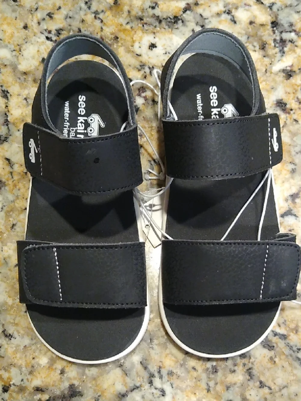 New See Kai Run Black And White Kids Sandals Size 11.